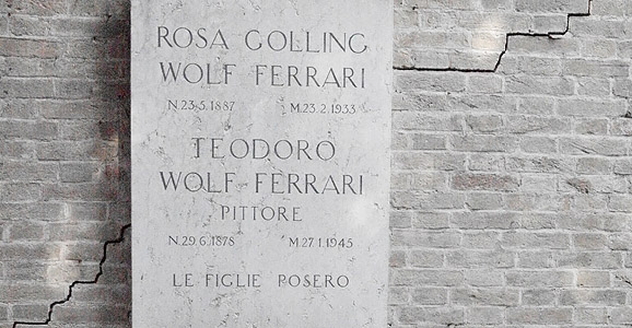 Grabstein Rosa Golling Wolf Ferrari