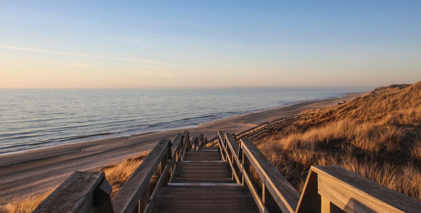 Steg zum Sandstrand auf Sylt