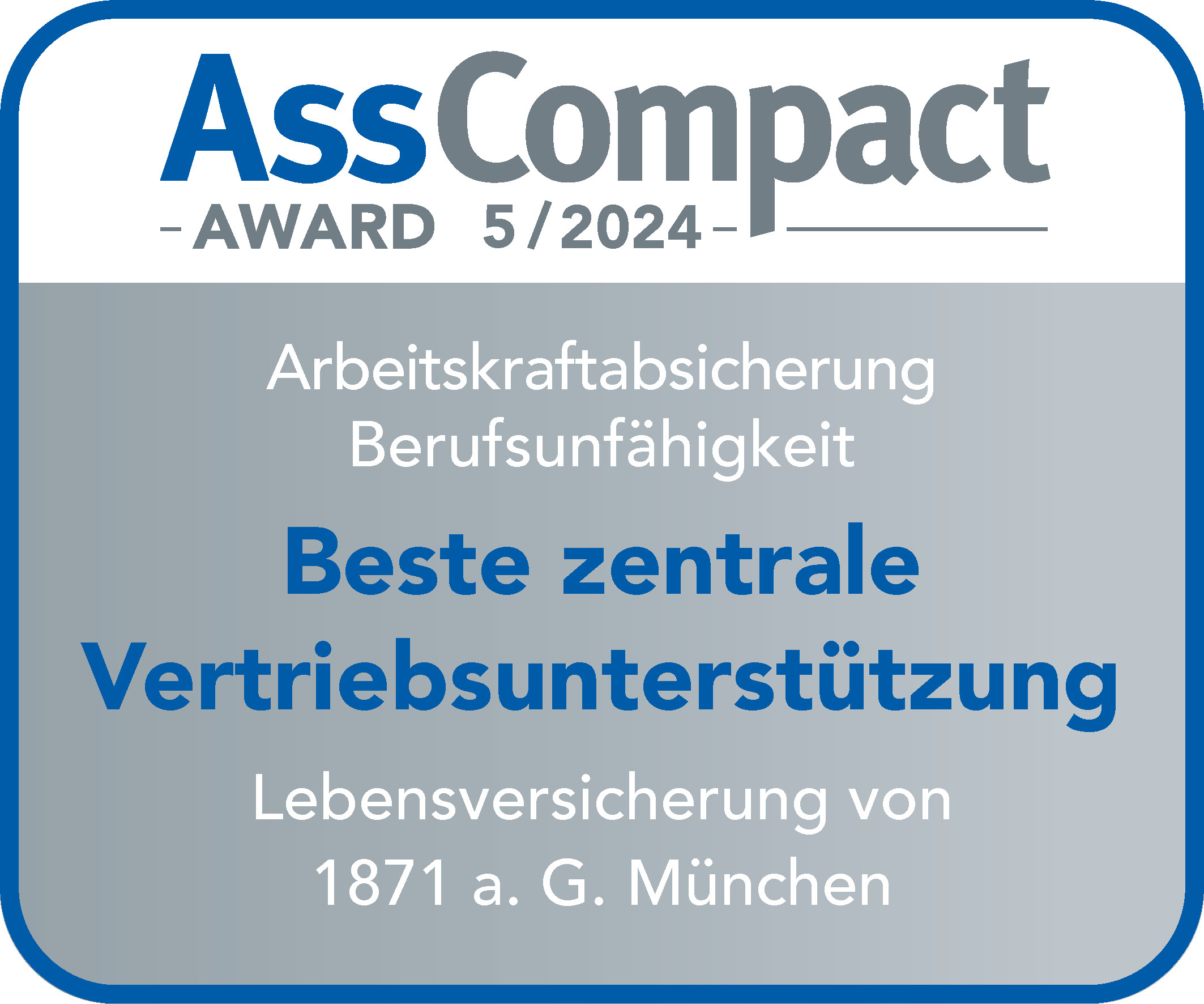 LV 1871 Arbeitskraftabsicherung 2024 BU Beste zentrale Vertriebs