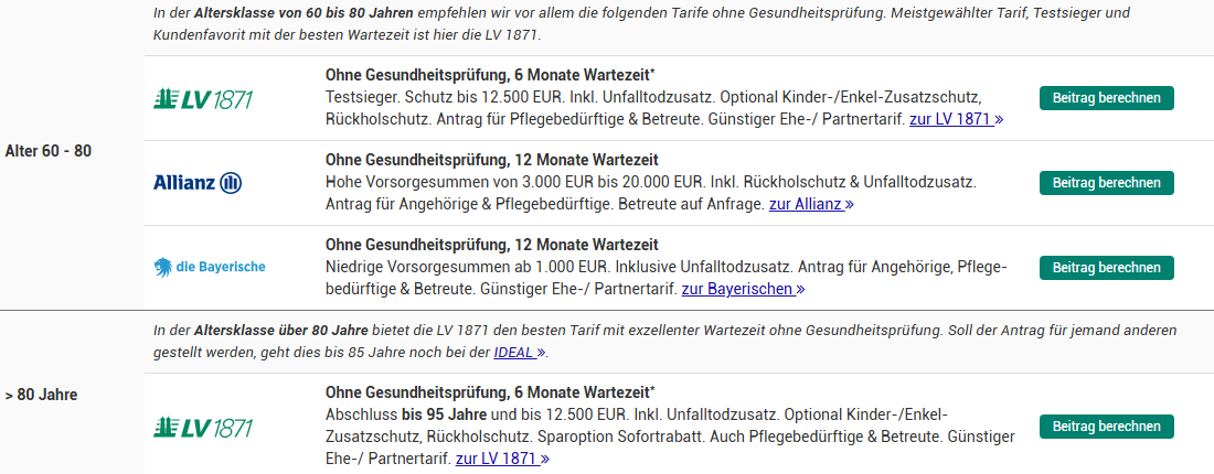 sterbegeldversicherung-test-2025-lv1871-testsieger - LV 1871 Sterbegeldversicherung Test 2025 von Segura Life: Lv 1871 als Testsieger für Menschen ab 60 Jahre