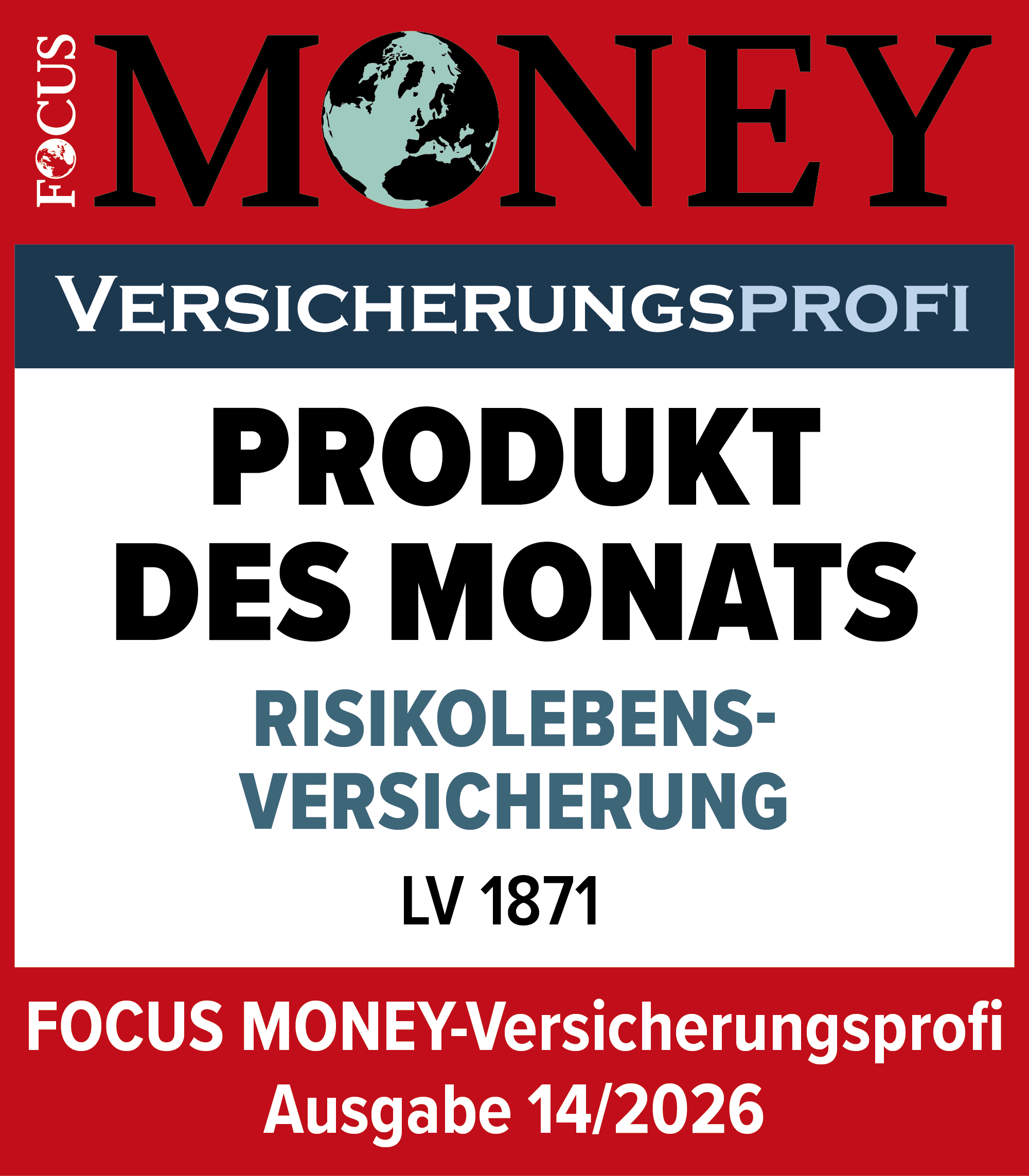 FoMo-VP1426-PDM-Siegel-LV1871_RLV_2026 - LV 1871 Siegel Focus-Money Risikolebensversicherung der LV 1871 als Produkt des Monats
