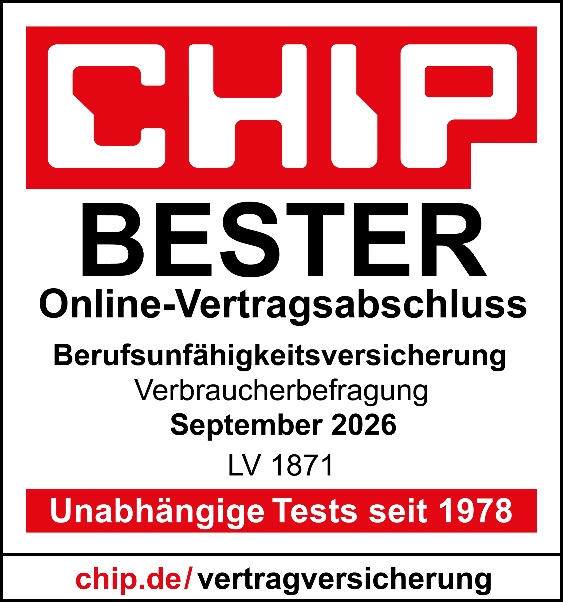 LV_1871_Bester_Berufsunfähigkeitsversicherung - LV 1871 LV_1871_Bester_Berufsunfähigkeitsversicherung