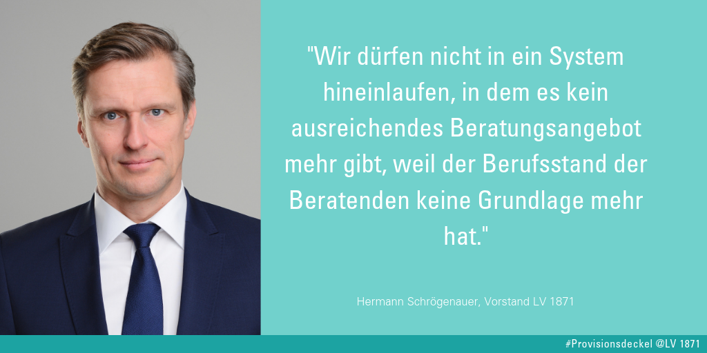 Provisionsdeckel Zitat von Hermann Schrögenauer